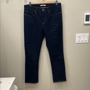 Levi's 314 Shaping Straight Women's Straight Leg Jeans - Deep Navy